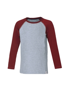 Лонгслив Raglan, красный Band of rascals
