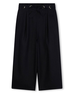 Льняные брюки со складками, синий Chloé kids