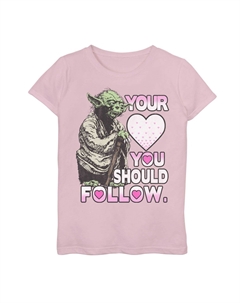 Футболка с рисунком «Ты должен следовать» для девочек 7–16 лет «Звездные войны Йода» Star wars