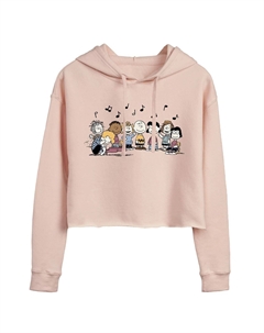 Укороченное худи с графическим рисунком Juniors' Peanuts Music Licensed character