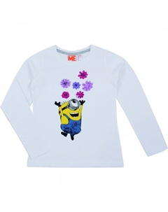 Толстовка Minions Pullover Blümchen langärmlig, белый United labels