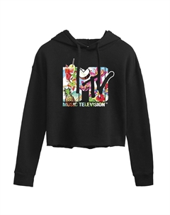 Укороченная худи с графическим рисунком MTV Logo для юниоров Licensed character