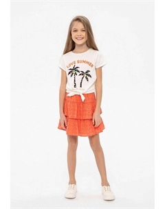 Юбка А-силуэта TIERED, цвет coral Minoti