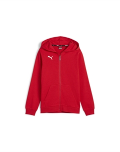 Толстовка teamGOAL Casuals Hooded Jacket Jr, красный Puma