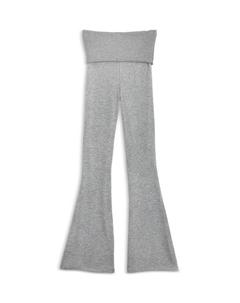 Штаны для дома Hacci Knit для девочек - Big Kid, серый Katiejnyc