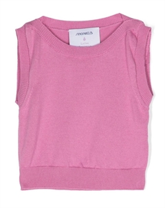 Топ из смесового кашемира, розовый Simonetta