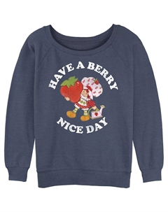 Клубничное песочное печенье для юниоров Have a Berry Nice Day Махровый пуловер с напуском и рисунком Licensed character