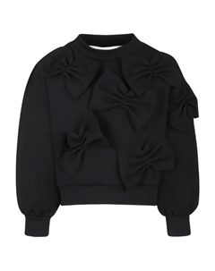 Толстовка с бантом, черный Simonetta