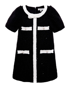 Твидовое платье, черный Bcbg kids