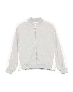 Жаккардовый свитшот с логотипом, серый Elisabetta franchi la mia bambina