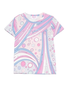 Футболка с принтом Fontane, синий Pucci junior