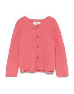 Кардиган в рубчик, розовый Teddy & minou