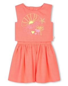 Платье с графичным принтом, оранжевый Billieblush