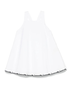 Платье с вышитым логотипом, белый Simonetta