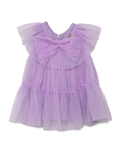 Платье из тюля с бантом, фиолетовый Pinko kids