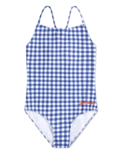 Бобо Выбирает клетчатый купальник, синий Bobo choses