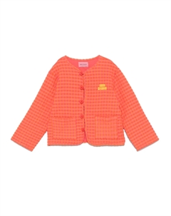 Пуховик Vichy, оранжевый Bobo choses