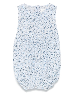 Боди с цветочным принтом, синий Teddy & minou