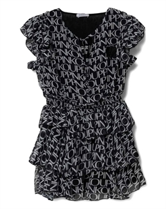 Платье с логотипом, черный Pinko kids