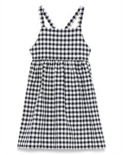 Платье в клетку гингем, синий Il gufo