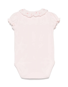 Боди с цветочной вышивкой, розовый Tartine et chocolat