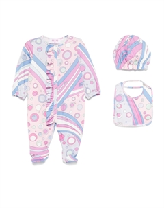 Комплект для новорожденного с узором, розовый Pucci junior