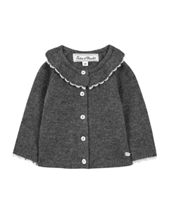 Кардиган с оборками, серый Tartine et chocolat