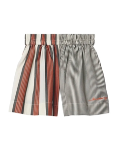 Шорты из хлопка в полоску Kids, коричневый Burberry