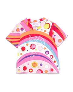 Рубашка с принтом Iride, розовый Pucci junior