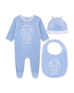 Пижамы из органического хлопка (комплект из трех штук), синий Kenzo kids