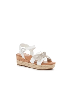 Босоножки Lara Wedge Sandal - детские, белые Steve madden