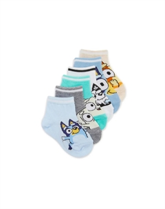 Детские носки  - 6 шт. в упаковке, разноцветные Bluey