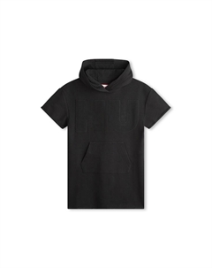 Платье-Худи с карманом-кенгуру, черный Hugo