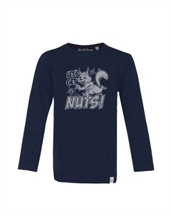 Лонгслив Nuts, синий Band of rascals