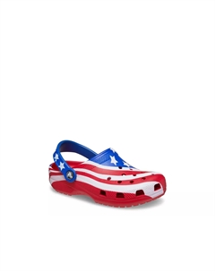 Сабо American Flag - детские, разноцветные Crocs