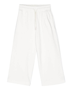 Спортивные брюки с нашивкой-логотипом, белый Msgm kids