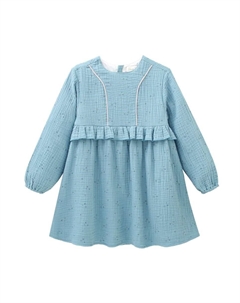 Платье для девочки с синими рюшами, синий Dadati