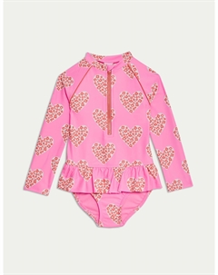 Купальник с принтом Сердце, разноцветный Marks & spencer