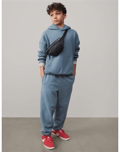 Спортивные брюки из хлопка, цвет Steel blue Marks & spencer