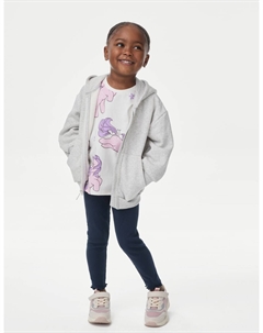 Леггинсы с высоким содержанием хлопка в рубчик, темно-синий Marks & spencer