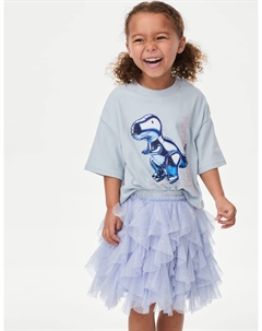 Юбка-пачка из тюля с блестками и звездами, синий Marks & spencer