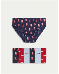 7 упаковок трусов для транспортировки из чистого хлопка, синий Marks & spencer