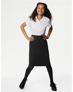 Длинная школьная юбка-карандаш для девочек, черный Marks & spencer