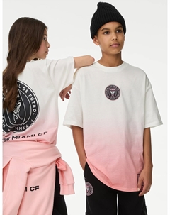 Футболка Inter Miami из чистого хлопка, розовый Marks & spencer