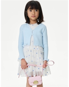 Кардиган в рубчик, синий Marks & spencer