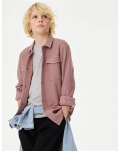 Рубашка из чистого хлопка, цвет Truffle Marks & spencer