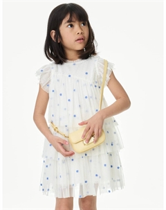 Платье из вышитого тюля, экрю Marks & spencer