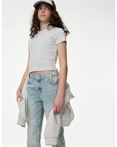 Джинсы прямого кроя, цвет Denim Marks & spencer