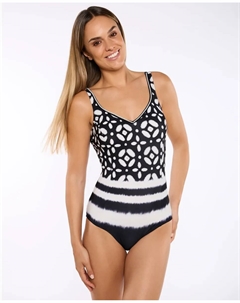 Женский купальник DARA Control plus foam, чашка C, с регулируемыми бретелями, белый Red point