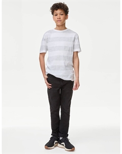 Джинсы прямого кроя Jones из хлопка с добавлением эластичности, цвет Black denim Marks & spencer